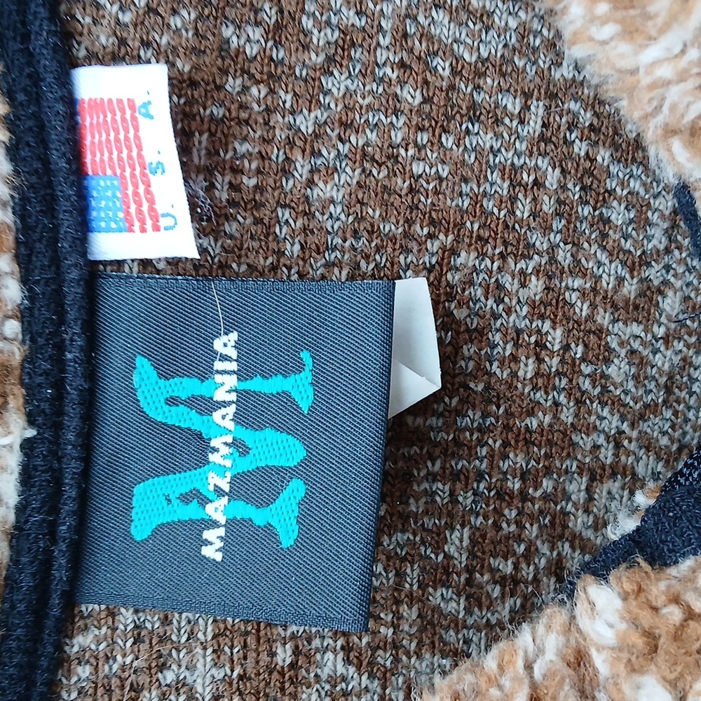 Mazmania Horse Fleece Jacket Sz L Sherpa Western Cowgirl - Picture 2 of 15